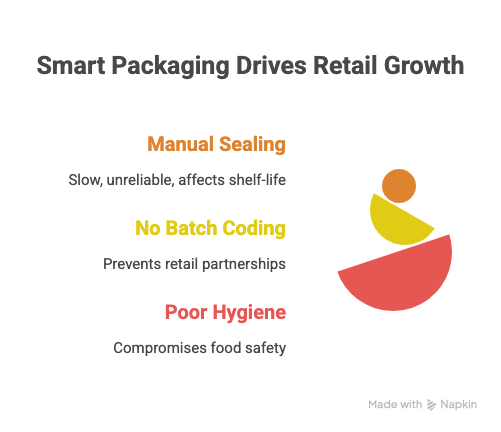 packaging machine for startup. 