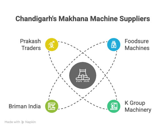 Roasted Makhana Machine in Chandigarh