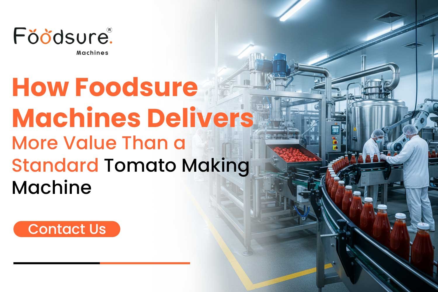 How Foodsure Machines Delivers More Value Than a Standard Tomato Making Machine