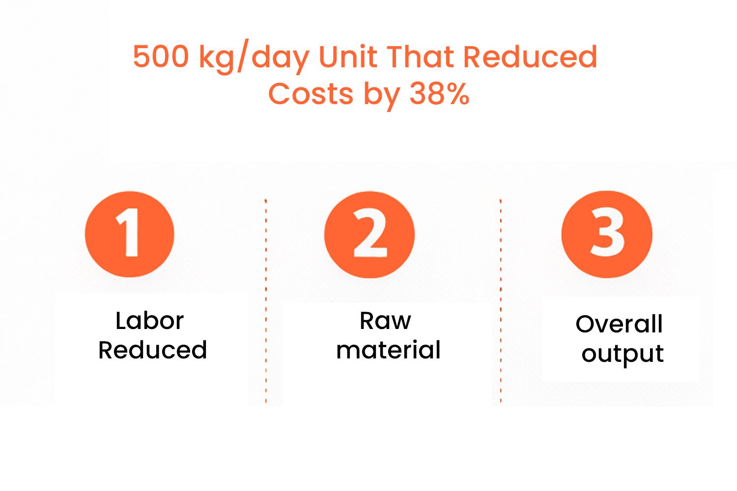 500 kg/day Unit That Reduced Costs by 38%