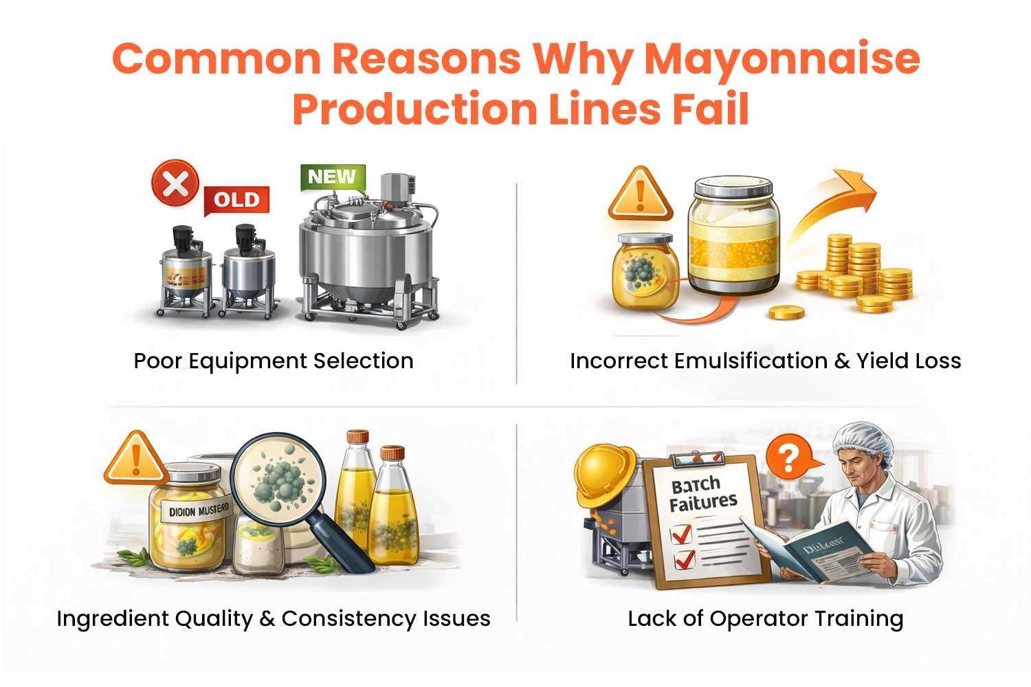 Common Reasons Why Mayonnaise Production Lines Fail