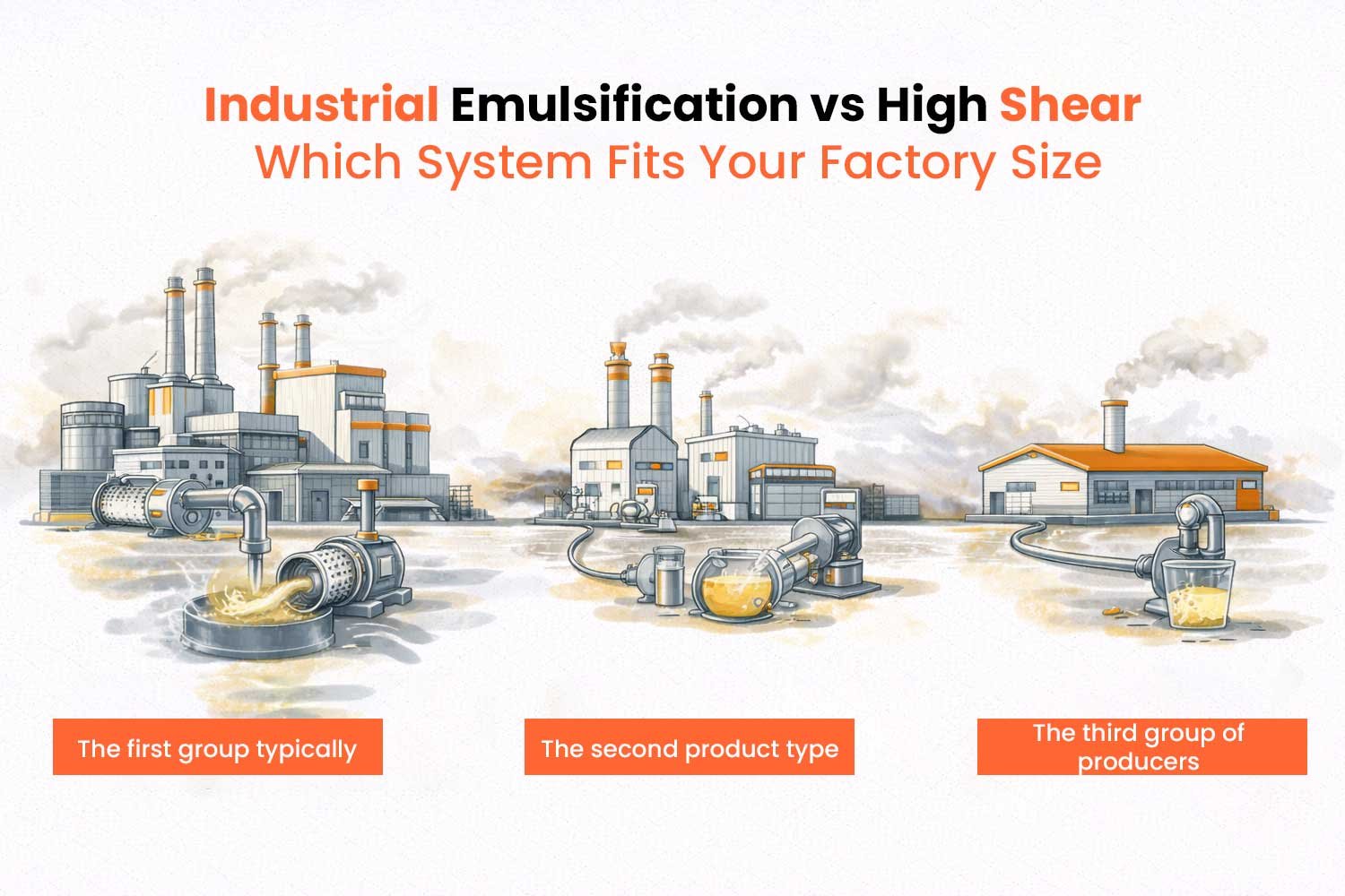 Industrial Emulsification vs High Shear: Which System Fits Your Factory Size?