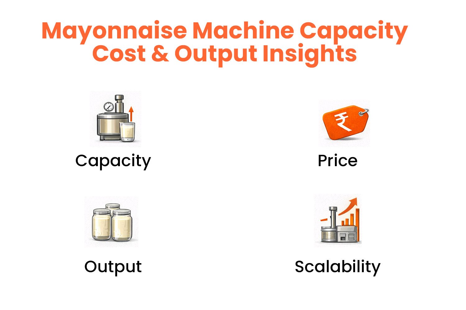 Mayonnaise Machine Capacity, Cost & Output Insights