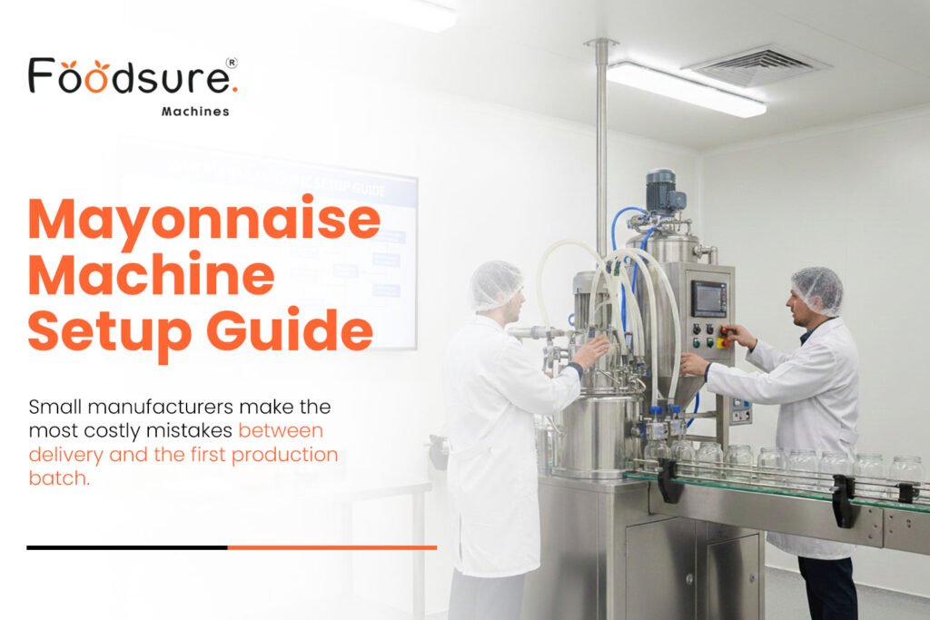 Mayonnaise Machine Setup Guide