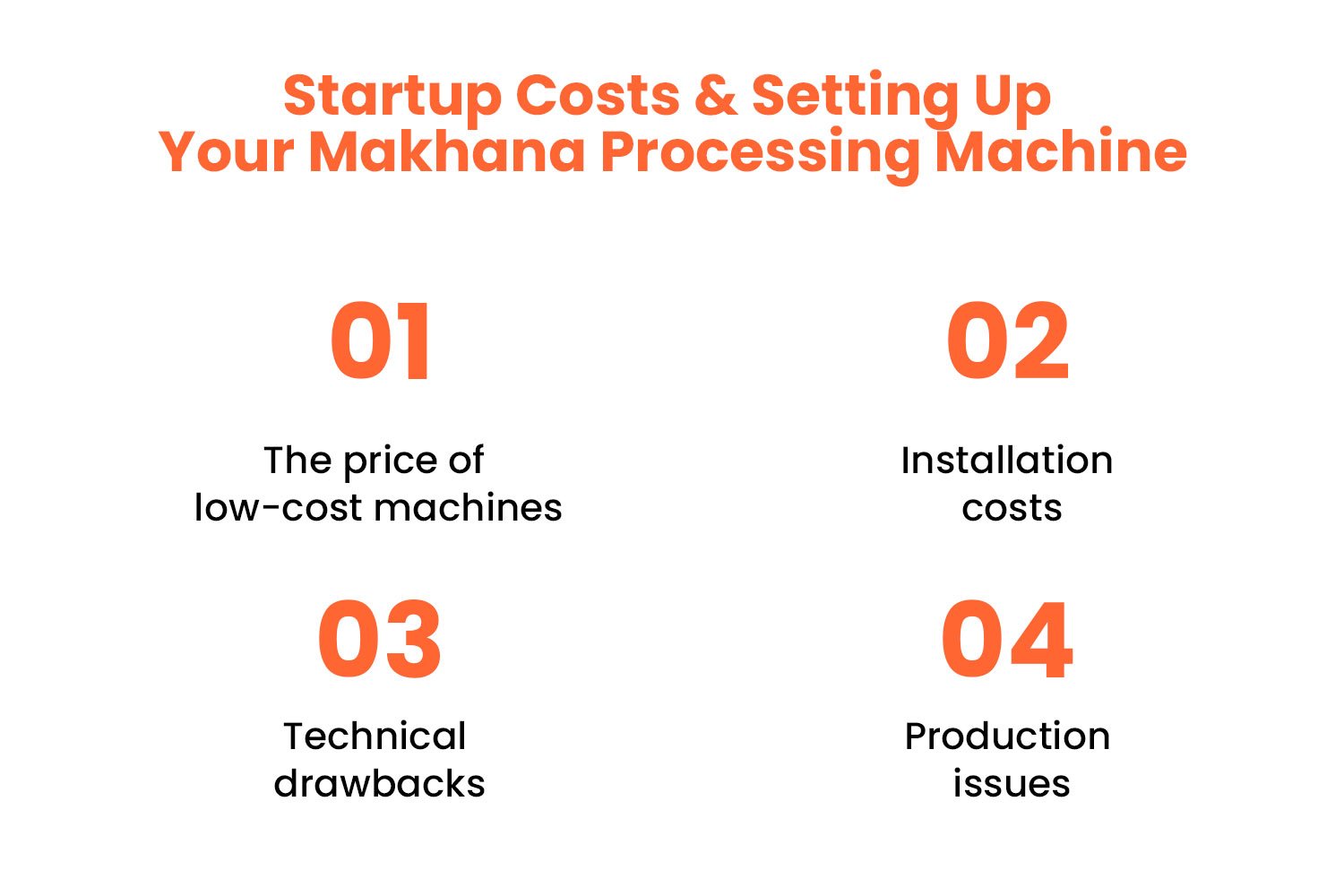 Month 1: Startup Costs & Setting Up Your Makhana Processing Machine