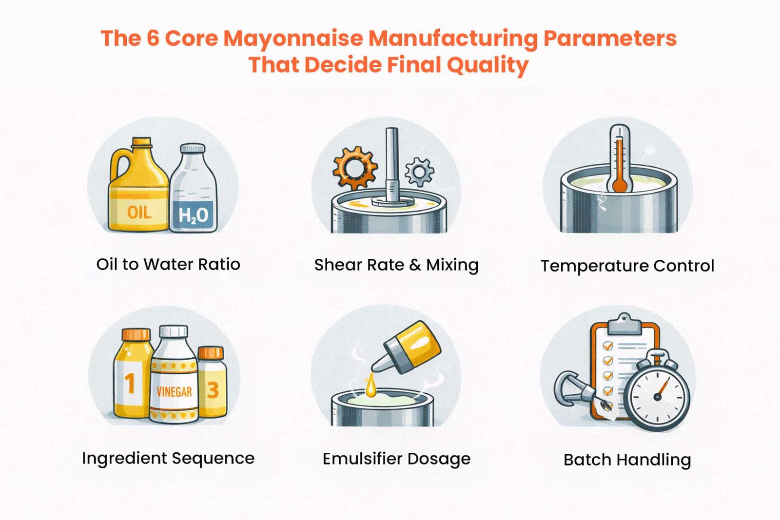 The 6 Core Mayonnaise Manufacturing Parameters That Decide Final Quality 