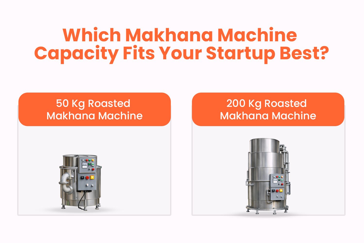 Which Makhana Machine Capacity Fits Your Startup Best?