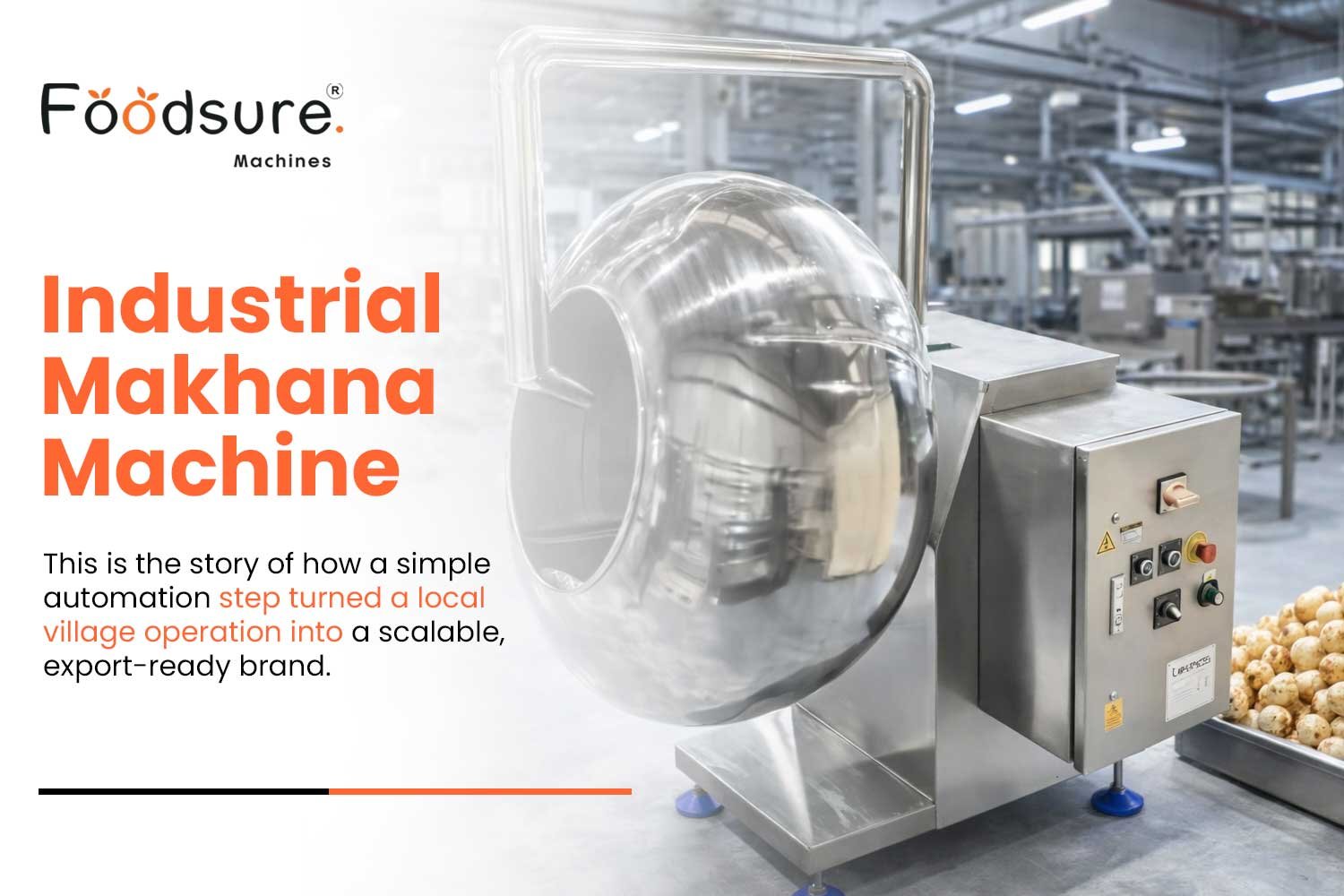 Industrial Makhana Machine