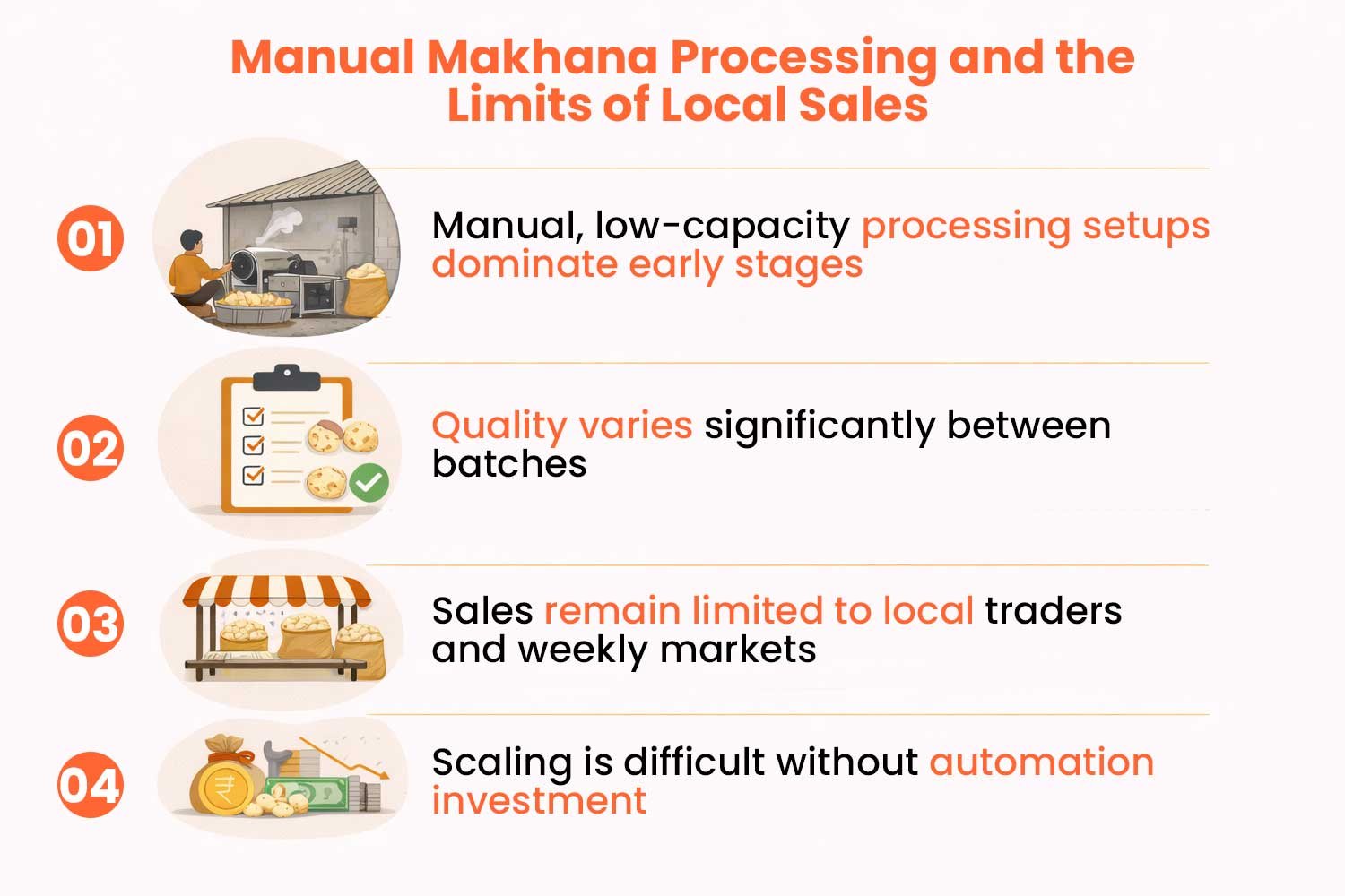Manual Makhana Processing Manual Makhana Processing