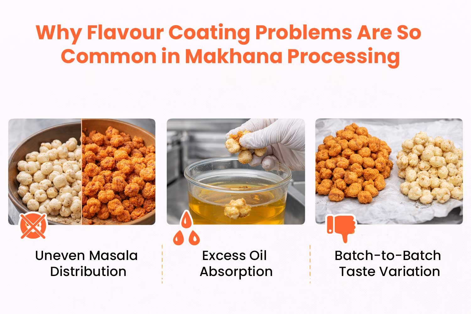 Flavour Coating Makhana Processing
