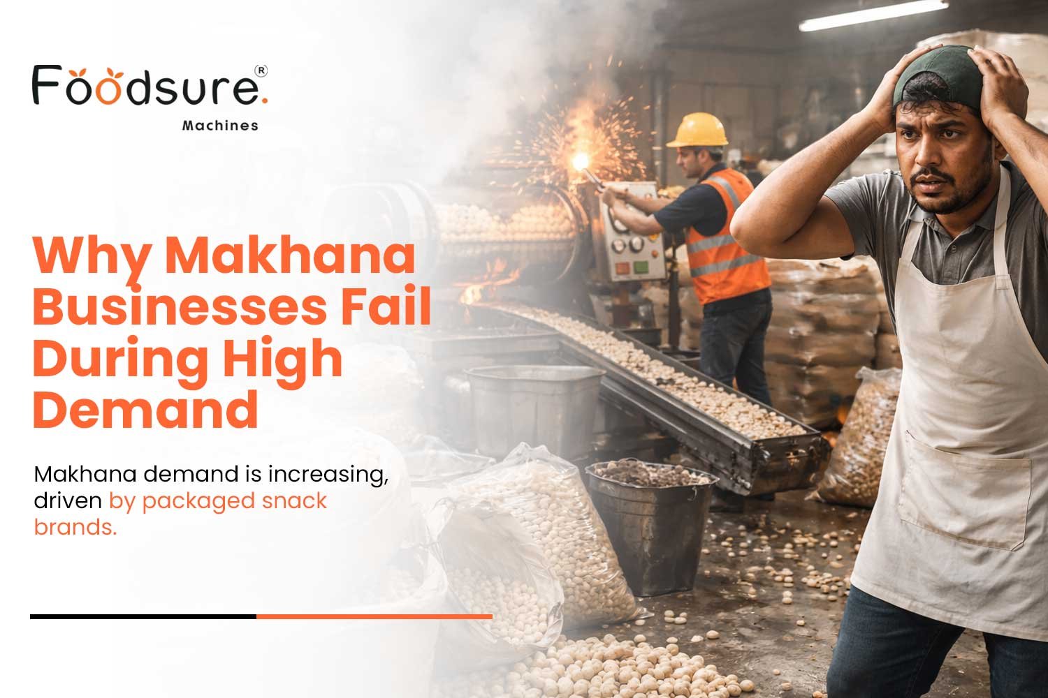 Why Makhana Businesses Fail During High Demand Due to Machine Limitations