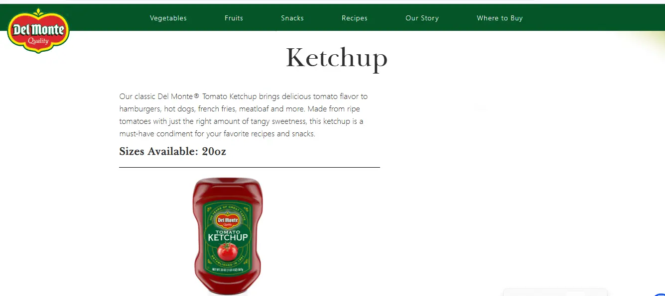 Del Monte Tomato Ketchup