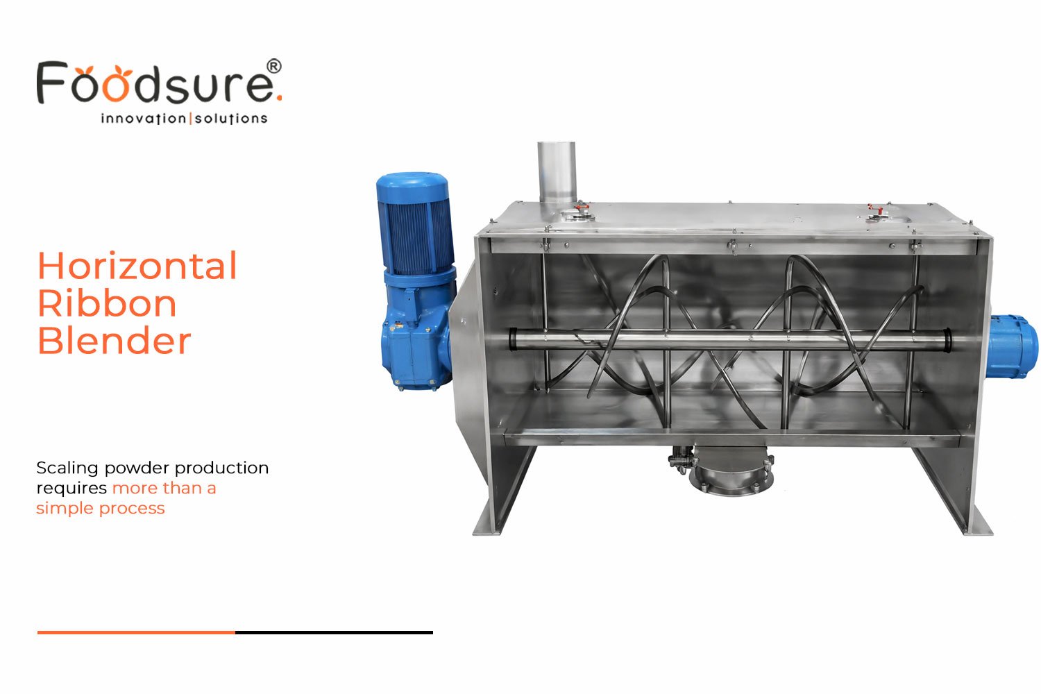 Horizontal Ribbon Blender