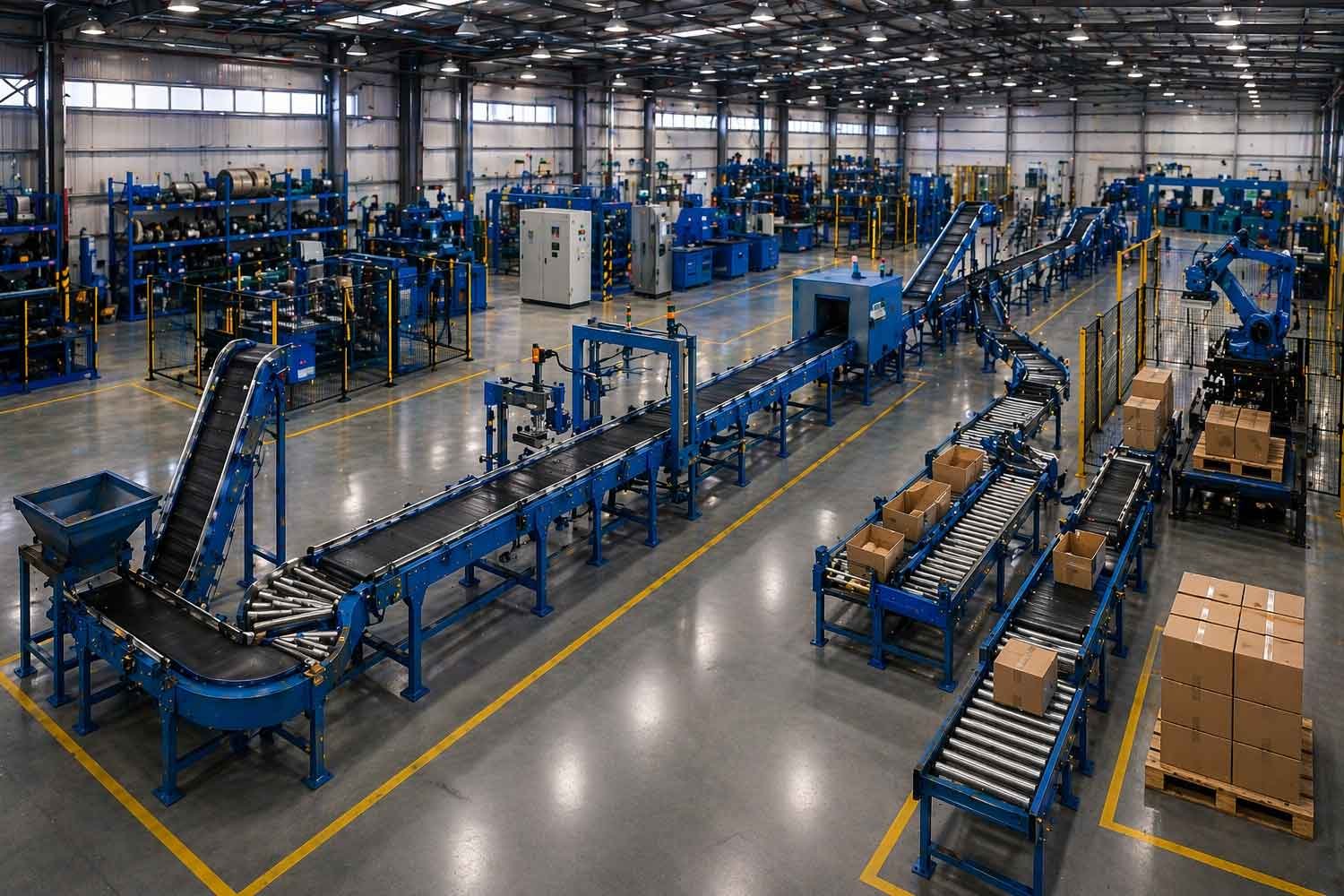 Conveyor Belt Machine Process