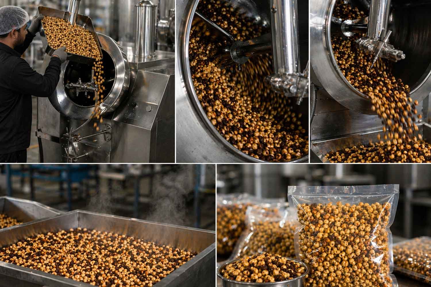 Roasted Chana Process