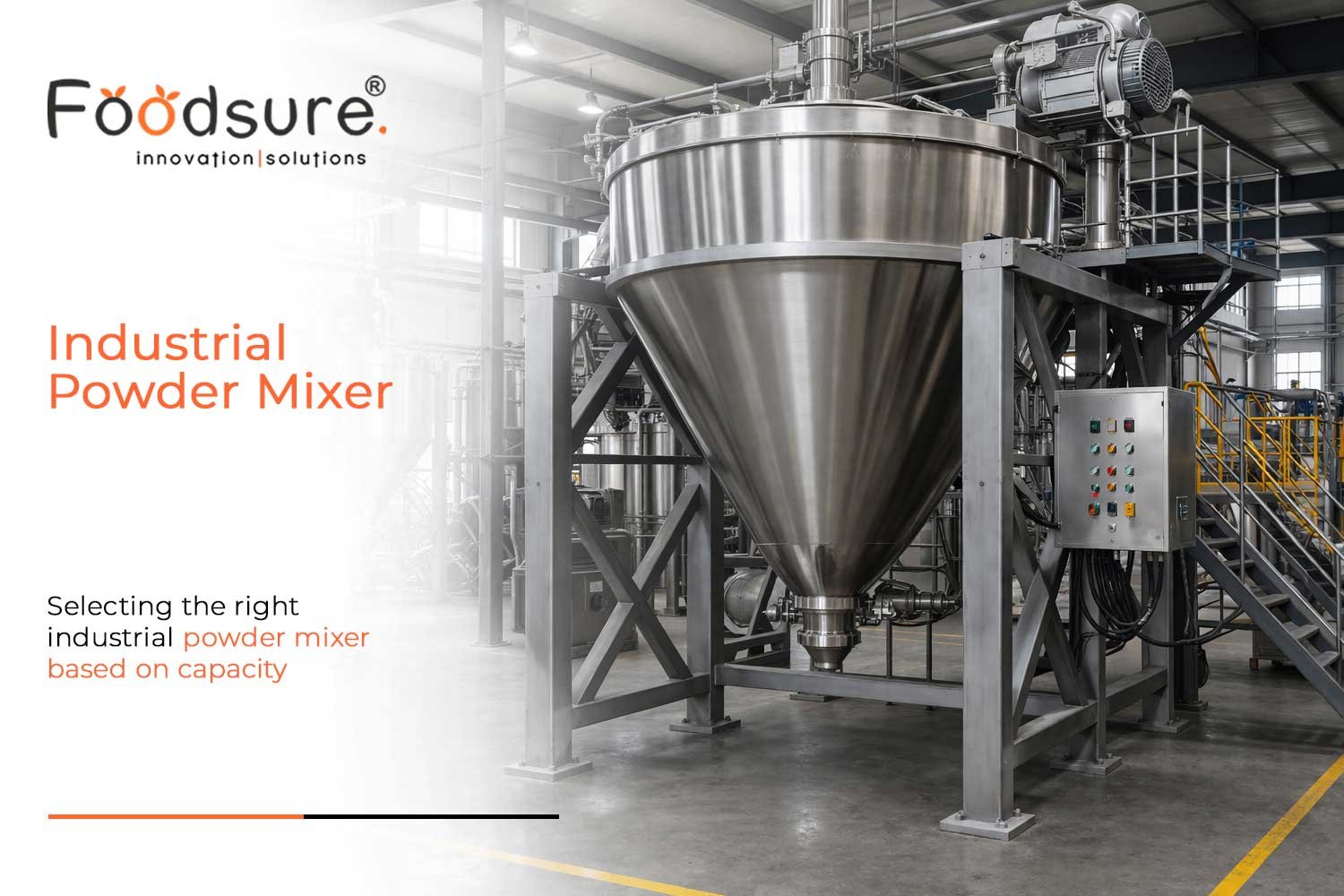 Industrial powder mixer