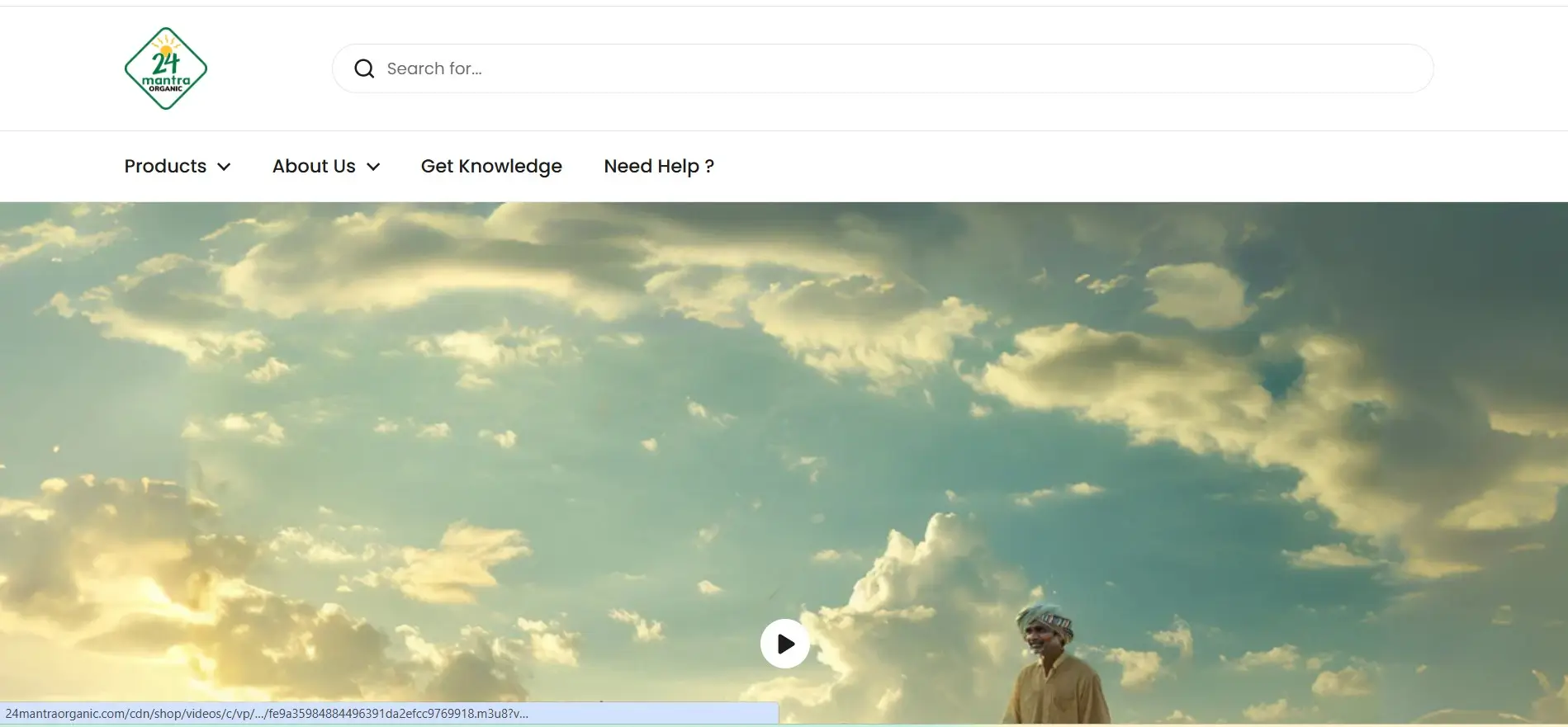 24mantraorganic website screenshot
