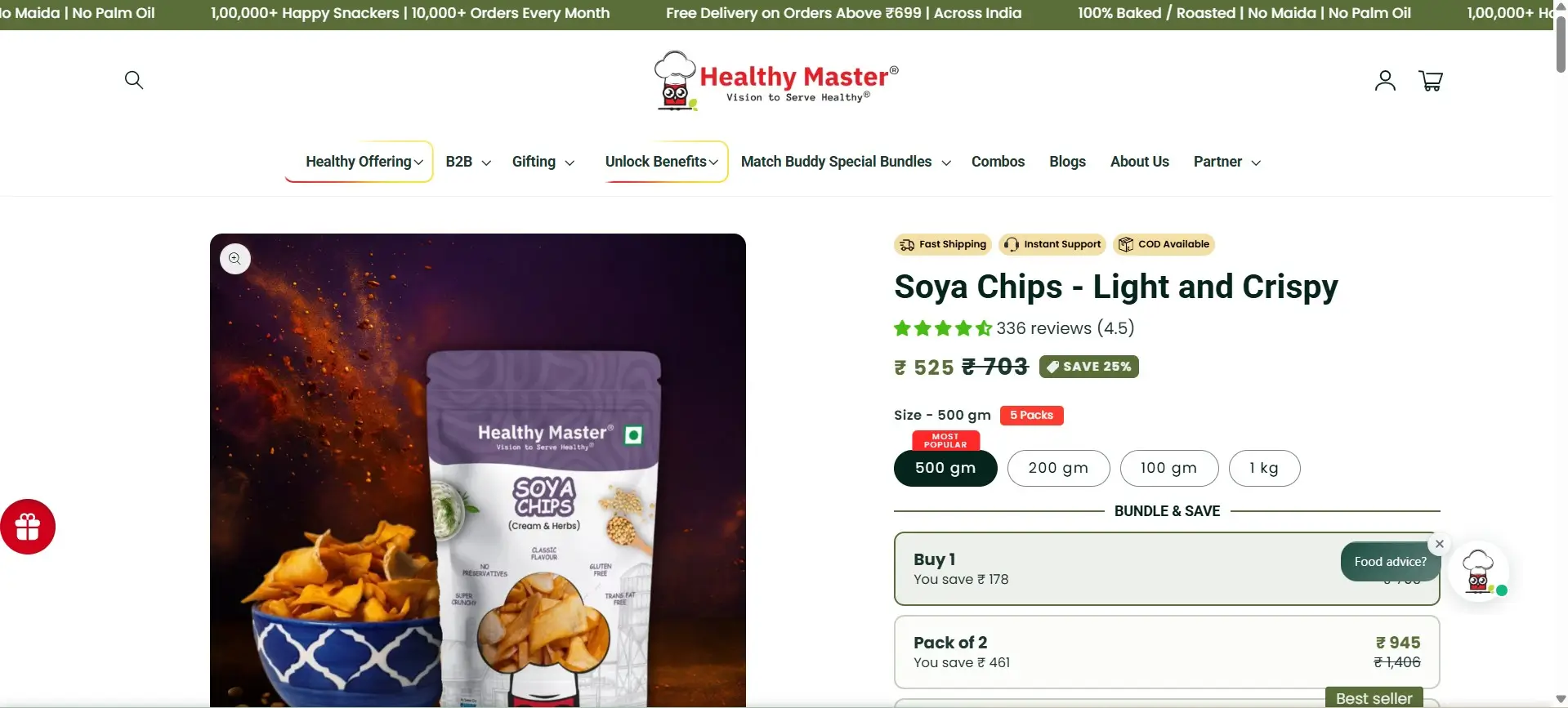 healthy master website screenshot