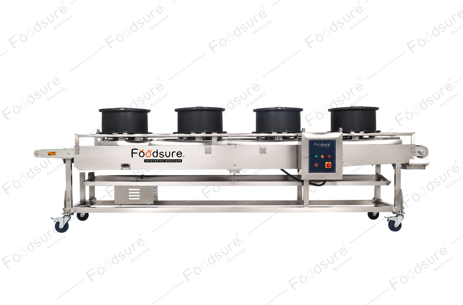 Continuous soya badi cooling conveyor machine for uniform cooling before packaging