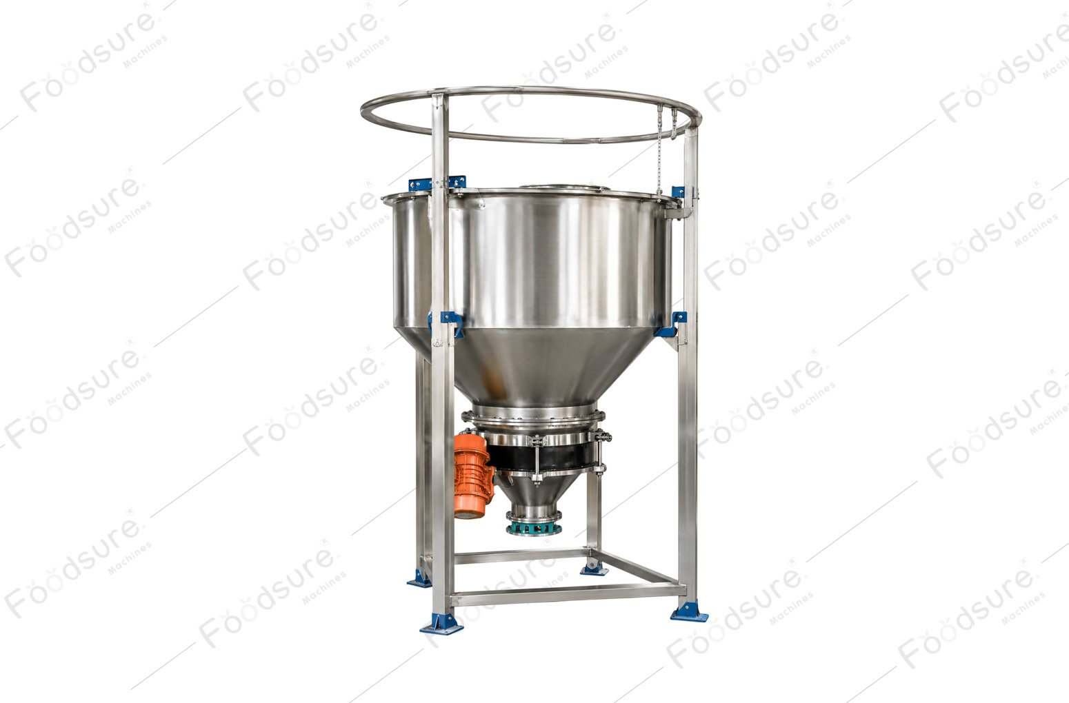 Industrial Stainless Steel Feed Hopper for Food Processing