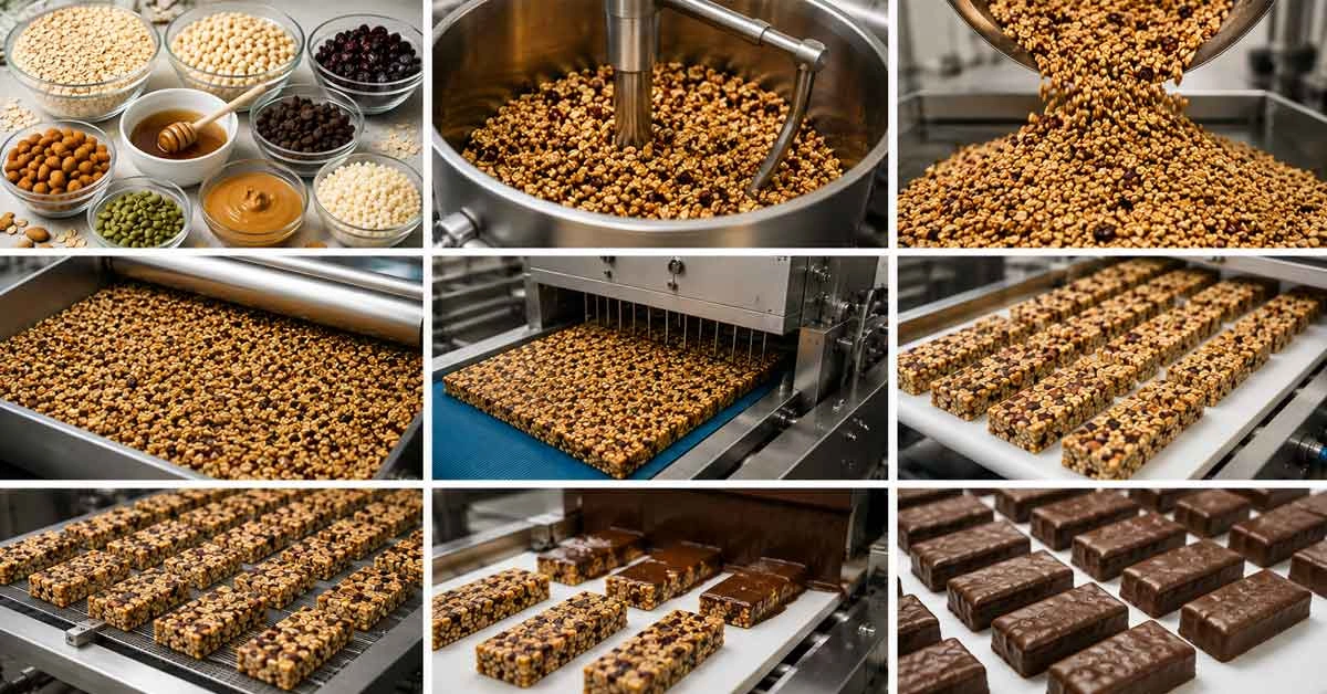 Cereal Bar Manufacturing Process Flow Chart