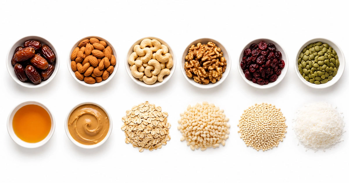 List of Raw Materials for the Fruit & Nut Bar Manufacturing Process