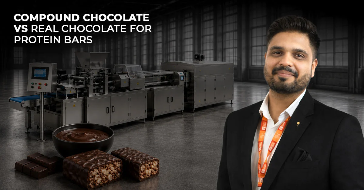 compound chocolate vs real chocolate for protein bars