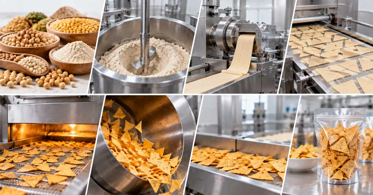 High Protein Chips Manufacturing Process